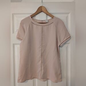 Calvin Klein Women's Blush Top With Mesh Detail Women's Size Small